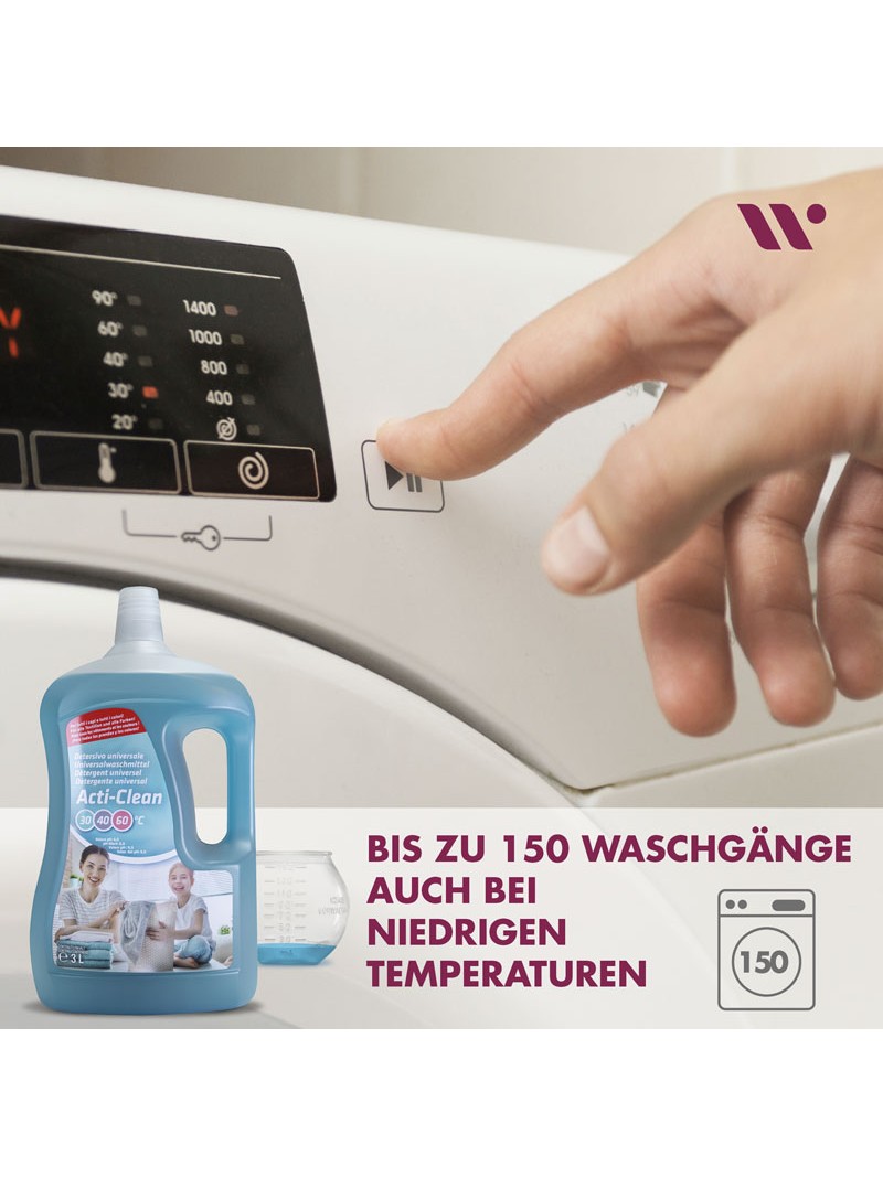 ACTI-CLEAN Universalwaschmittel. Mit Dosierwaschkugel - 3 liter