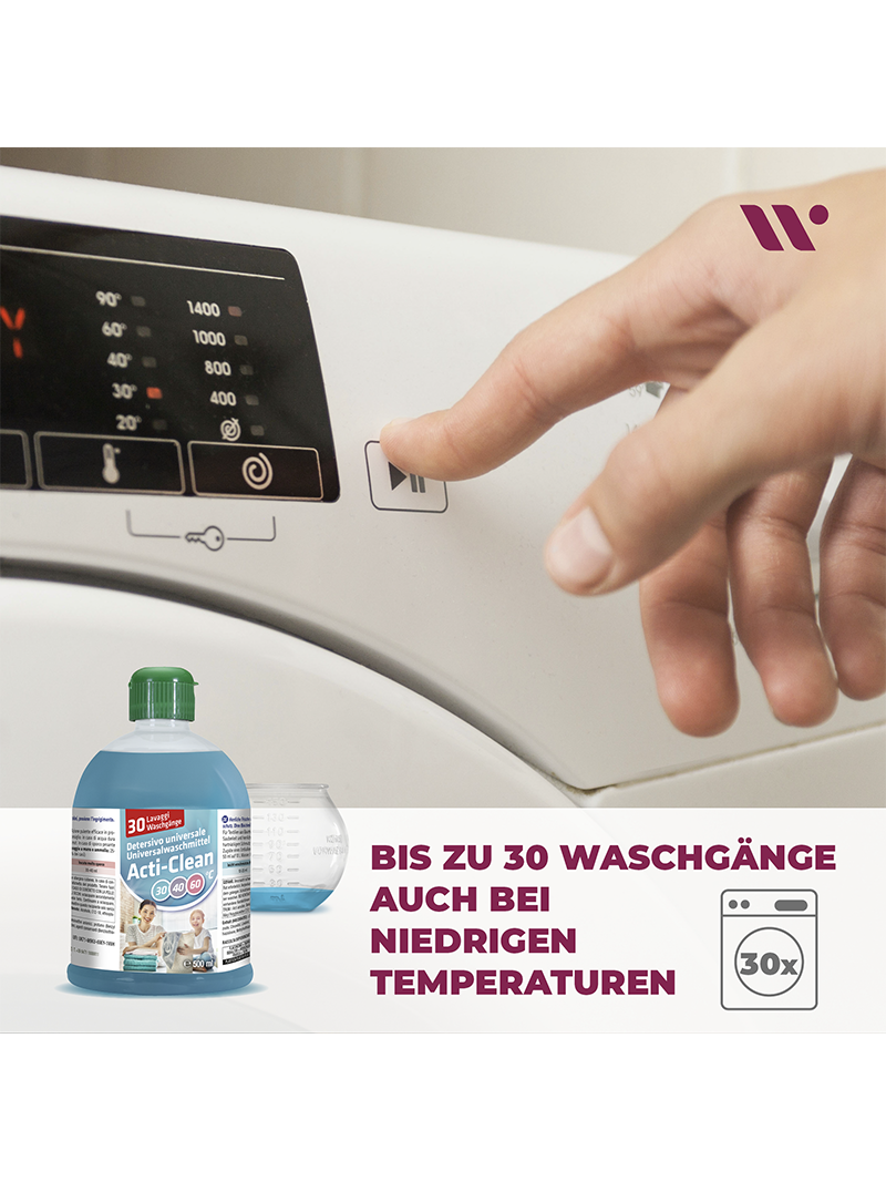 Acti-Clean Waschmittel – Hochkonzentrat 500 ml mit Dosierball