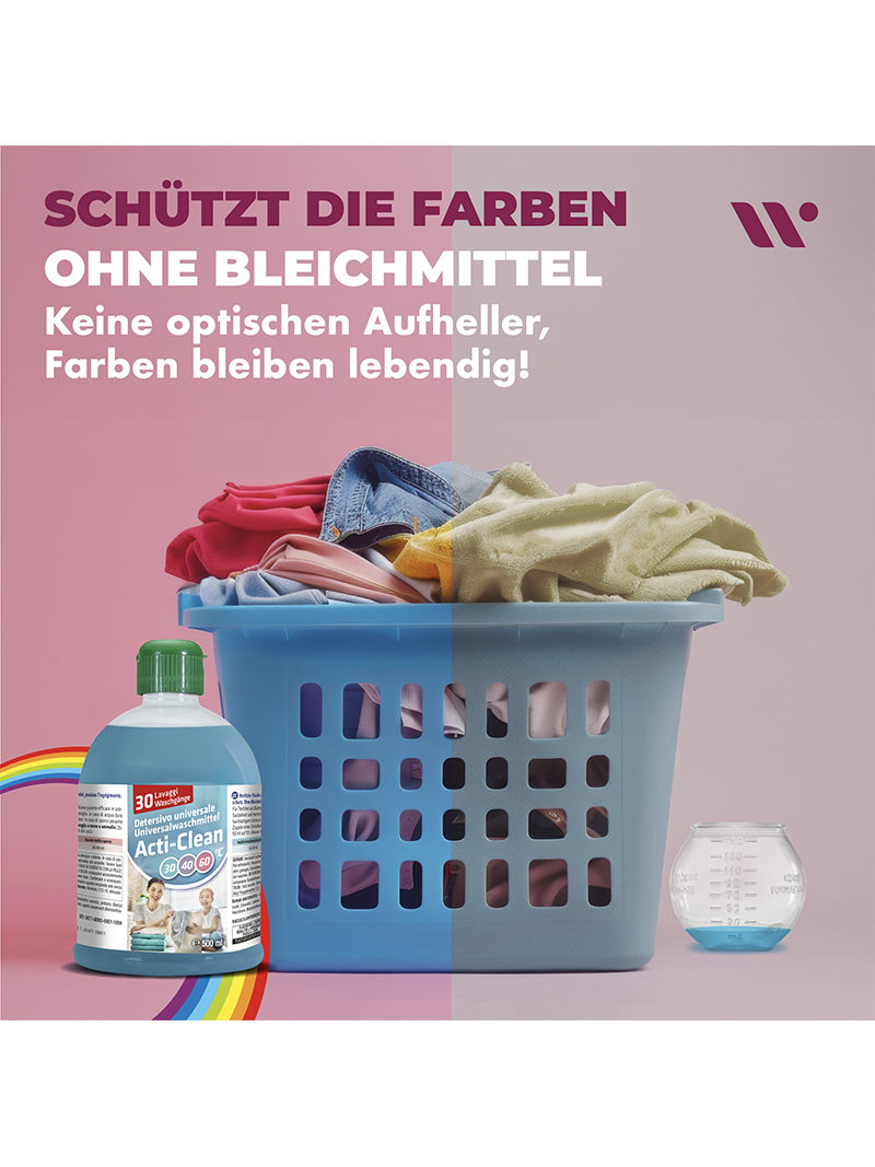 Acti-Clean Waschmittel – Hochkonzentrat 500 ml mit Dosierball