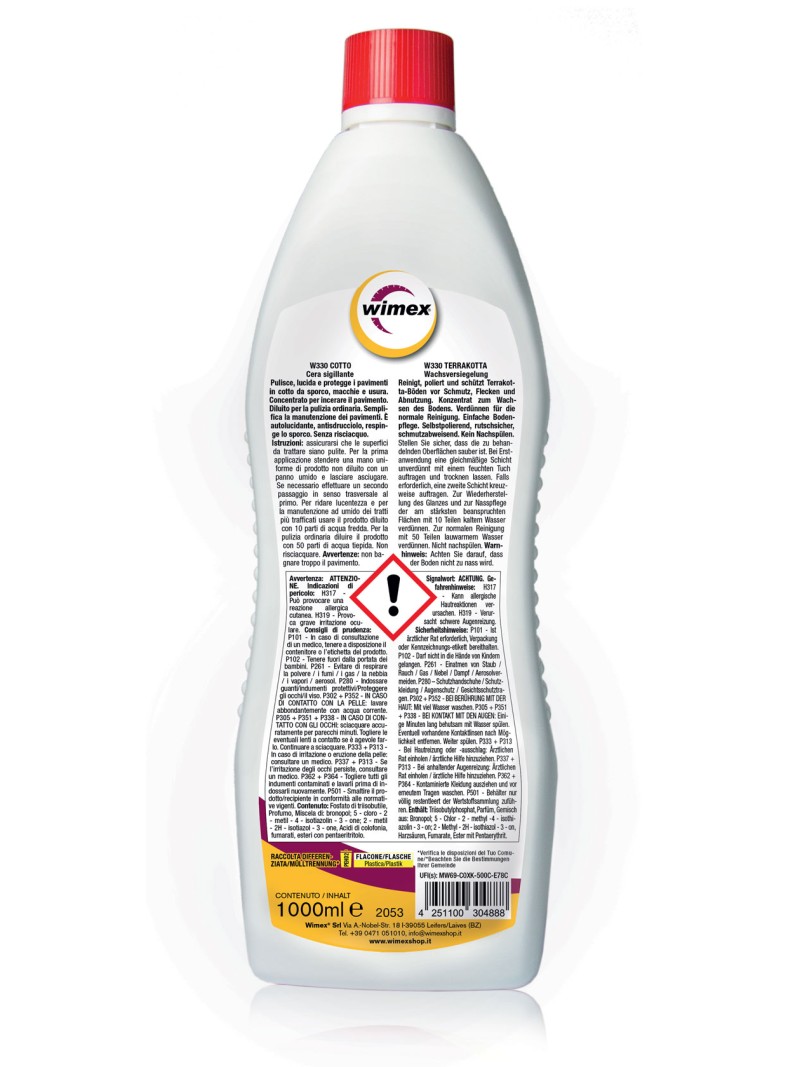 Terrakotta - Wachsversiegelung. 1 Lt