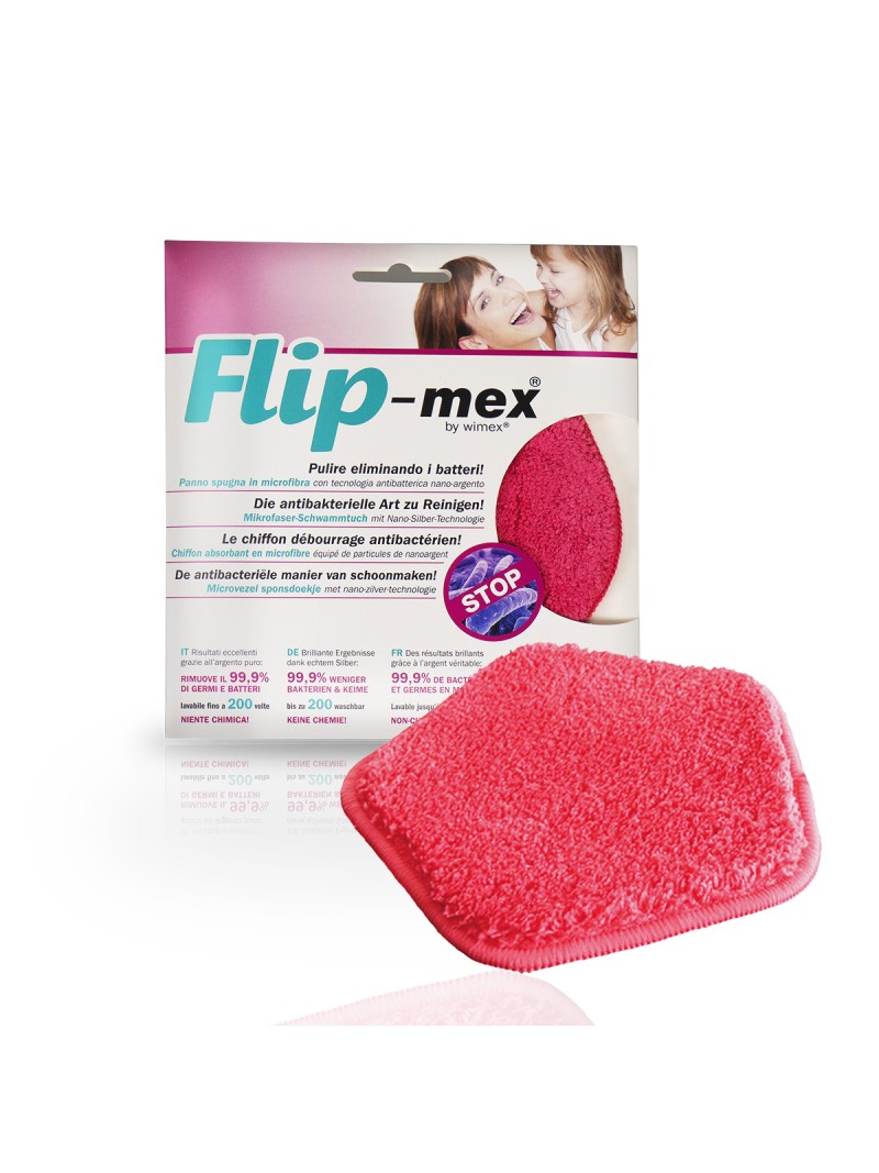 FLIP-MEX Microfaser Schwammtuch 16x16 cm