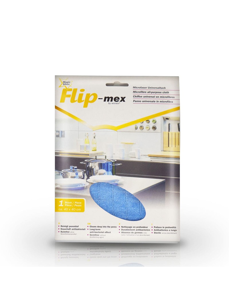 FLIP-MEX Microfaser Putztuch - blau 40x40 cm