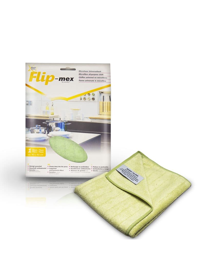 FLIP-MEX Microfaser Putztuch - grün 40x40 cm