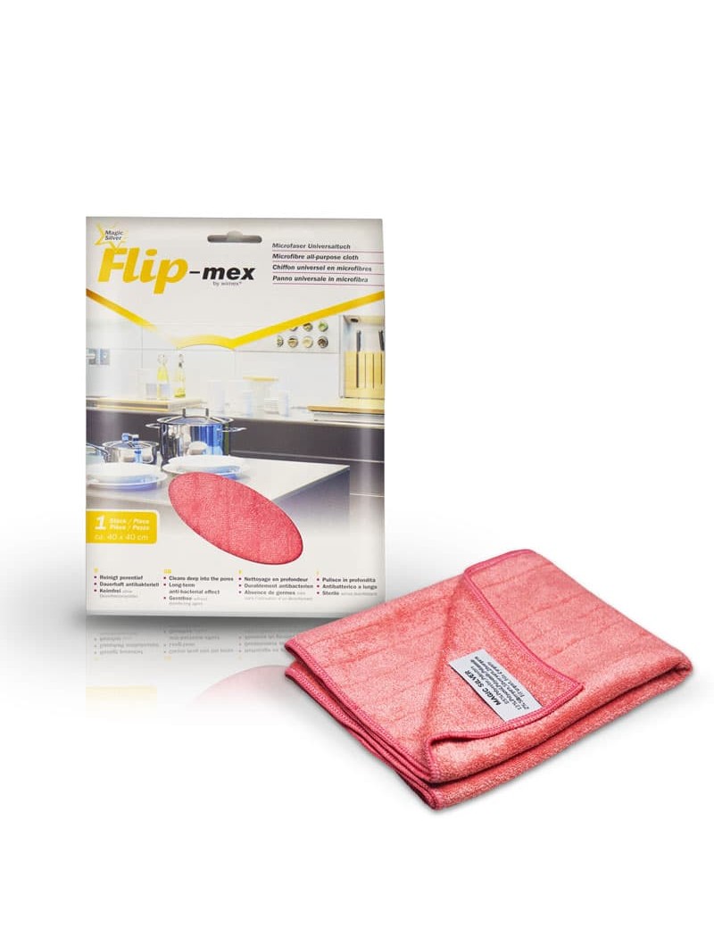 FLIP-MEX Microfaser Putztuch - rot 40x40 cm